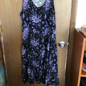 Lularoe Nicki dress, size 2xl, Black with purple